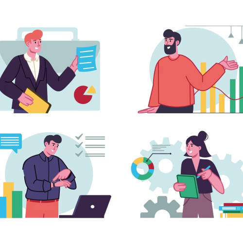 business-people-set-concept-with-people-scene-flat-cartoon-design