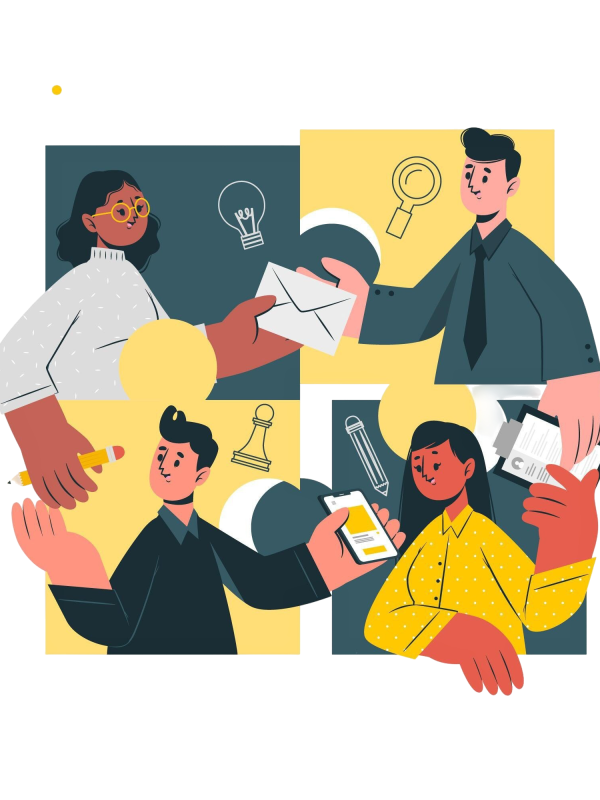 connecting-teams-concept-illustration connecting-teams-concept-illustration