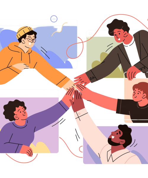 hand-drawn-community-spirit-illustration