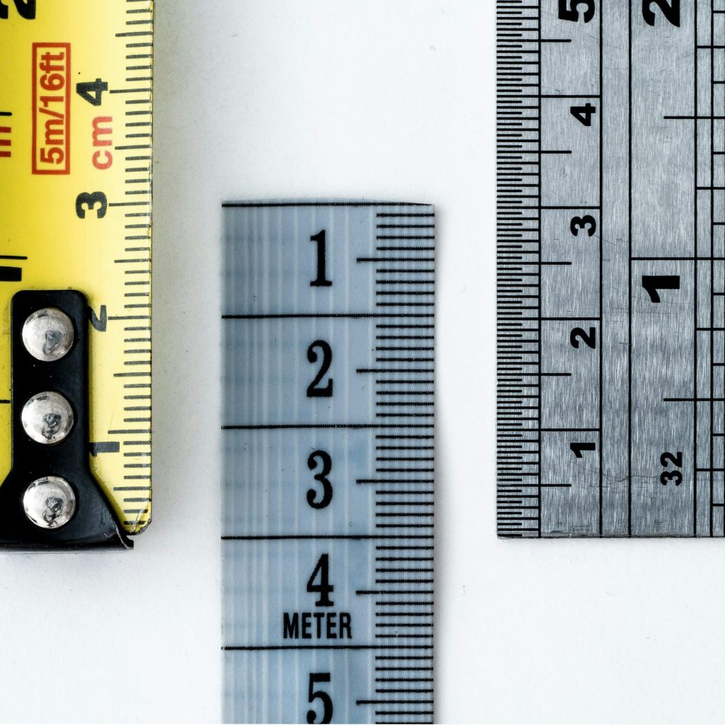 Three different rulers