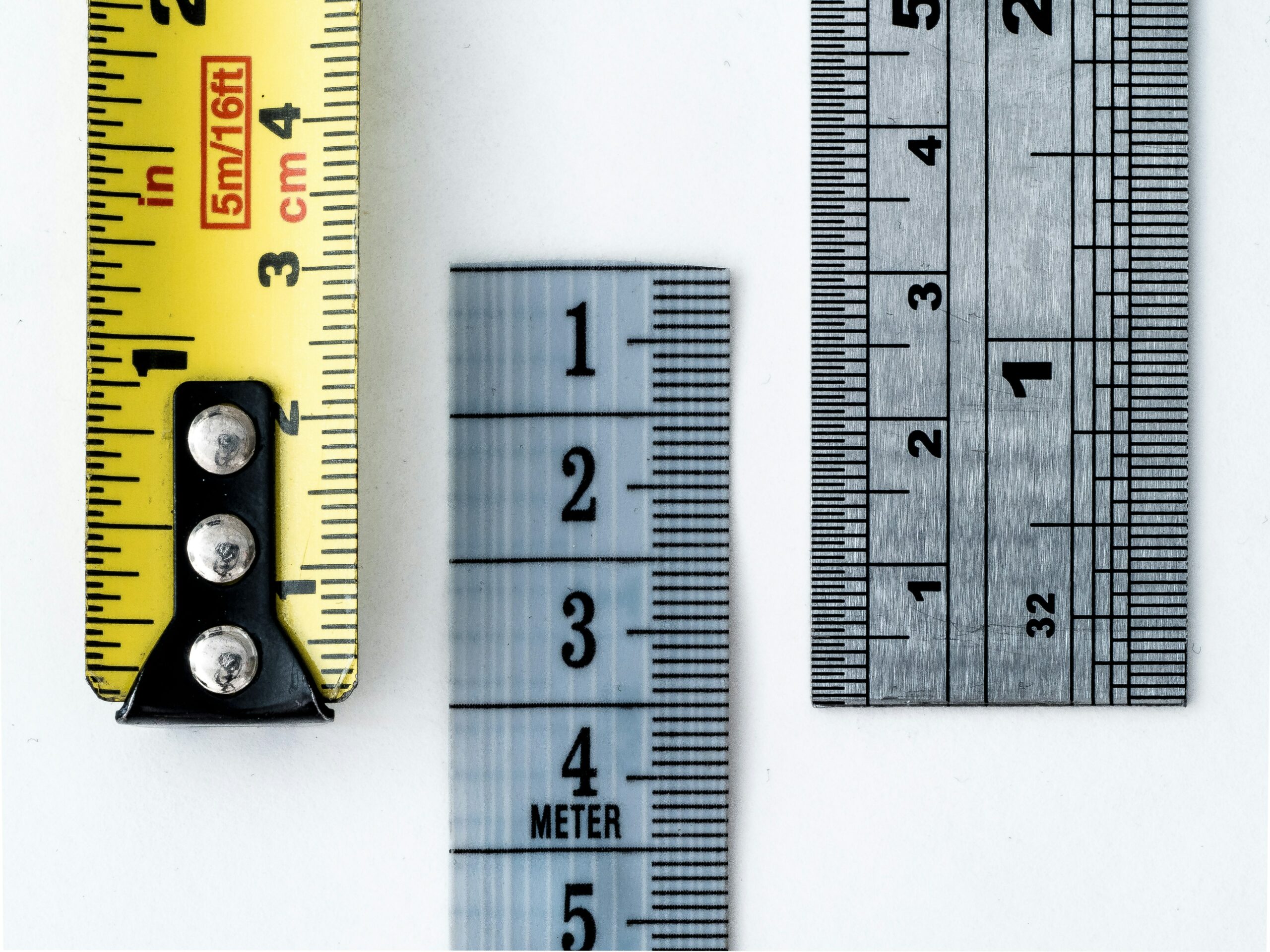 Three different rulers